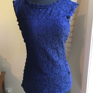 Blue lace tunic